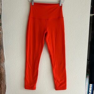 lululemon athletica orange High-Waisted Leggings